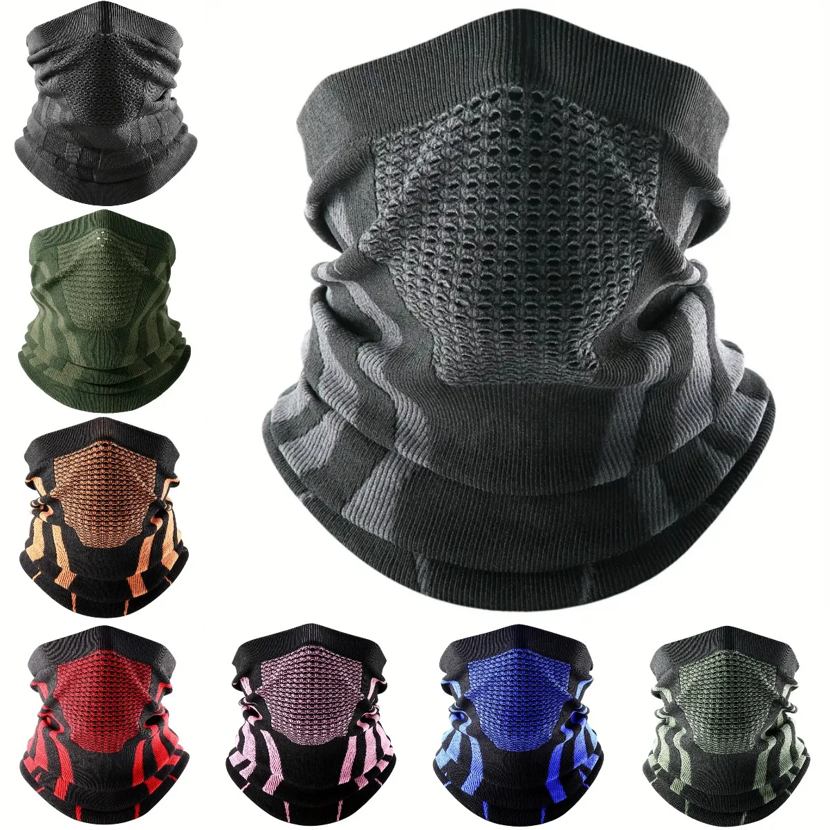 Neck Warmer Tube - Colori inverno traspirante confortevole sciarpa termica