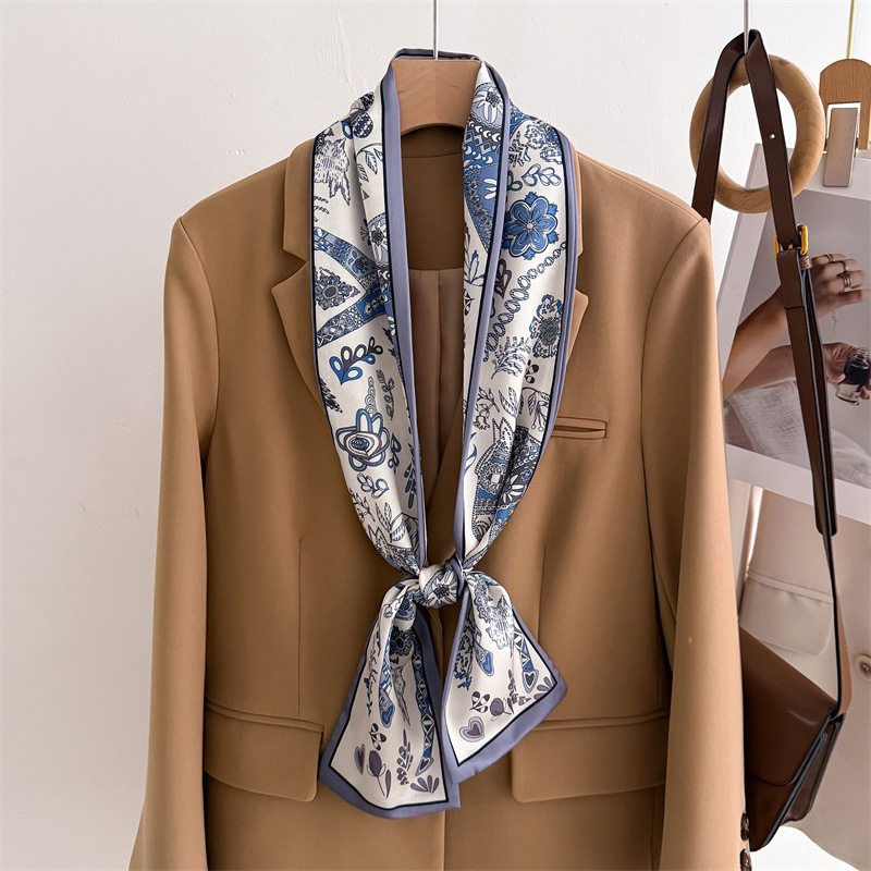 Face Scarf Mask - 45 colori donna sensazione di seta