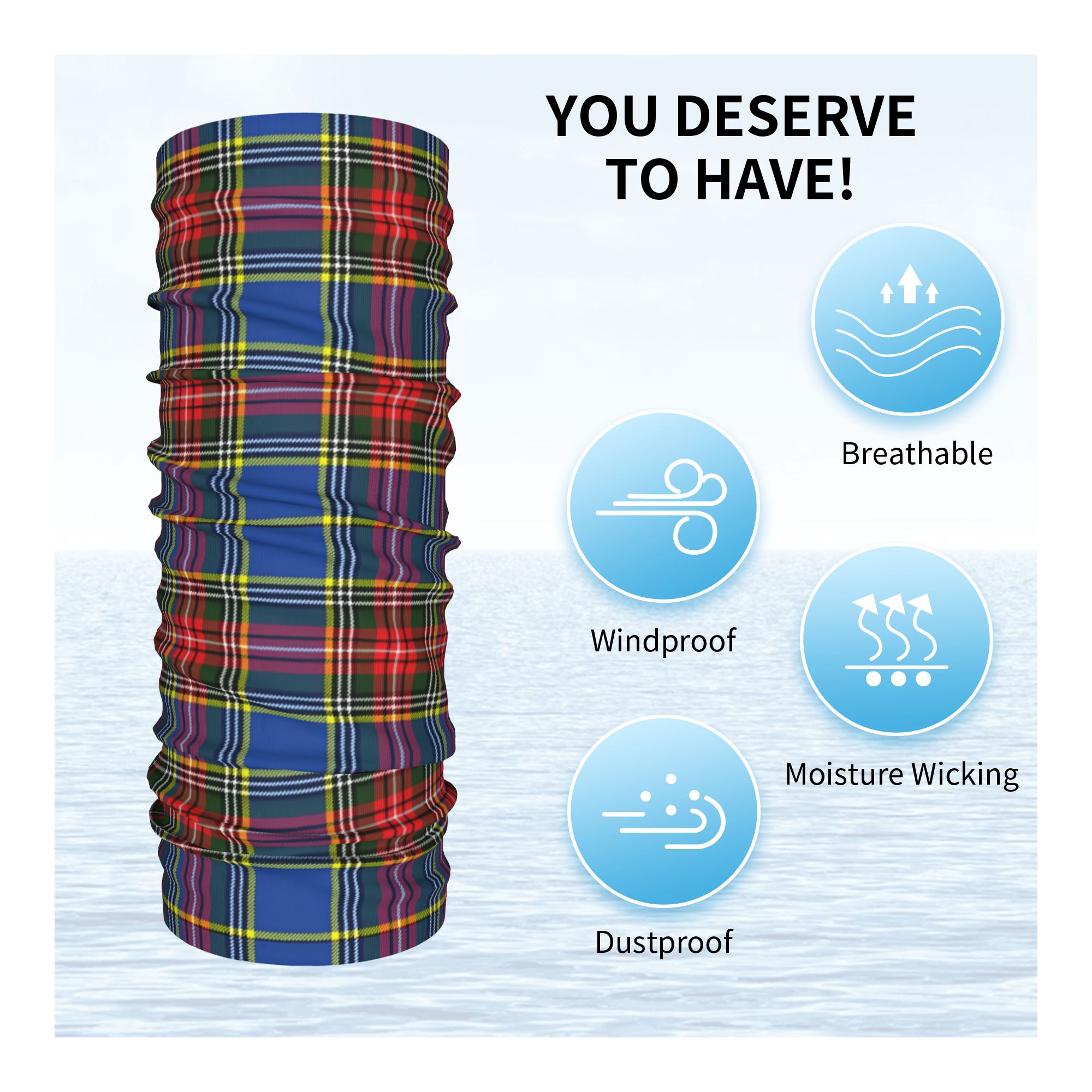 Personalizzato Royal Tartan Pl - Neck Warmer Tube recensione e prezzo
